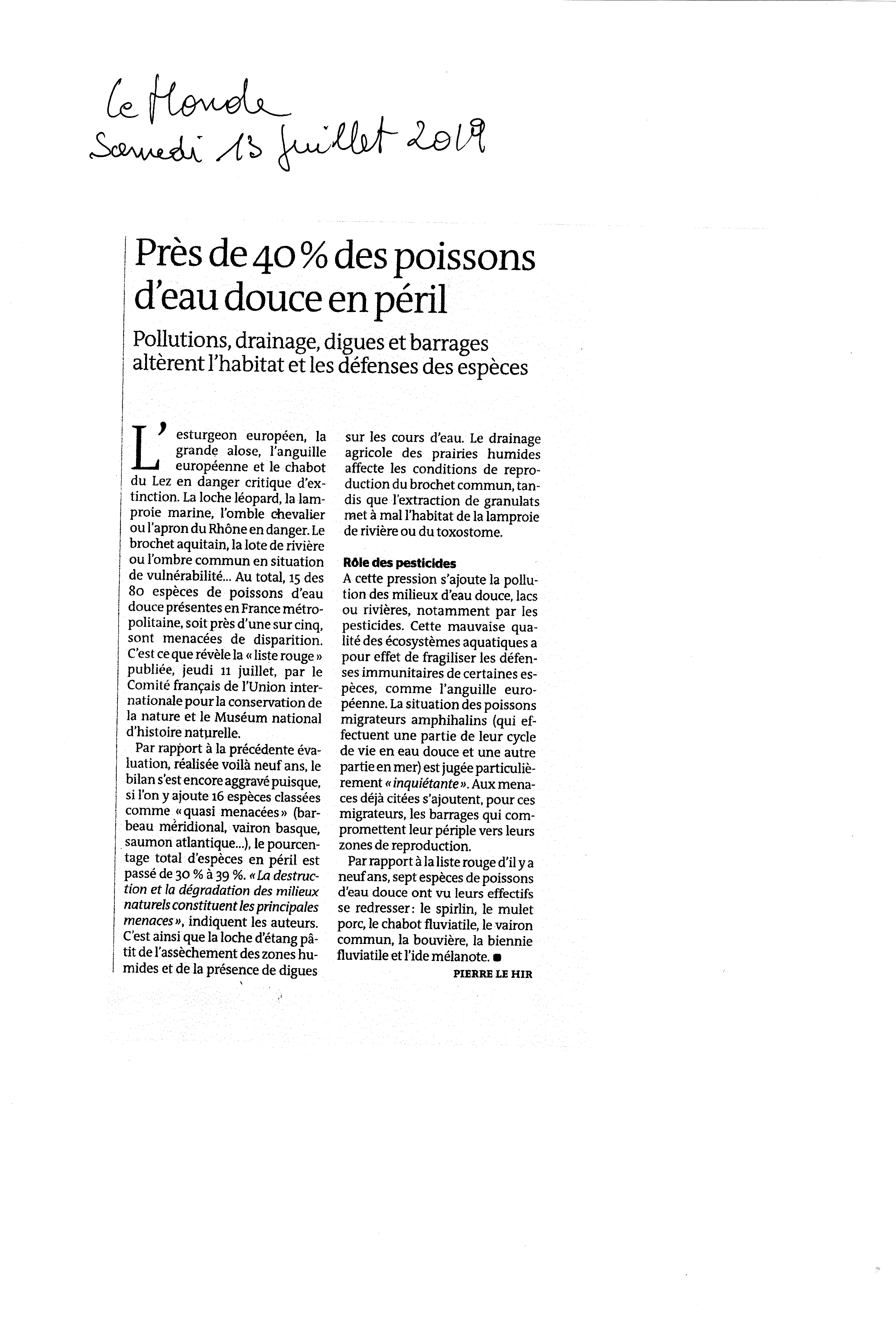 UICN Le Monde -.